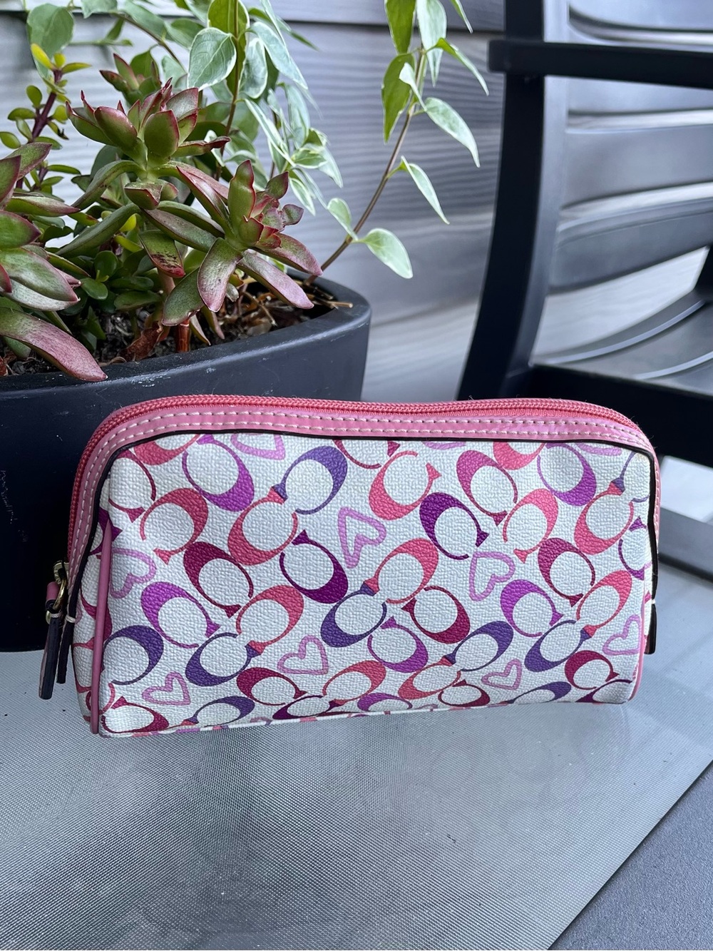 Vintage Coach Cosmetic Bag - Picture 4 of 10